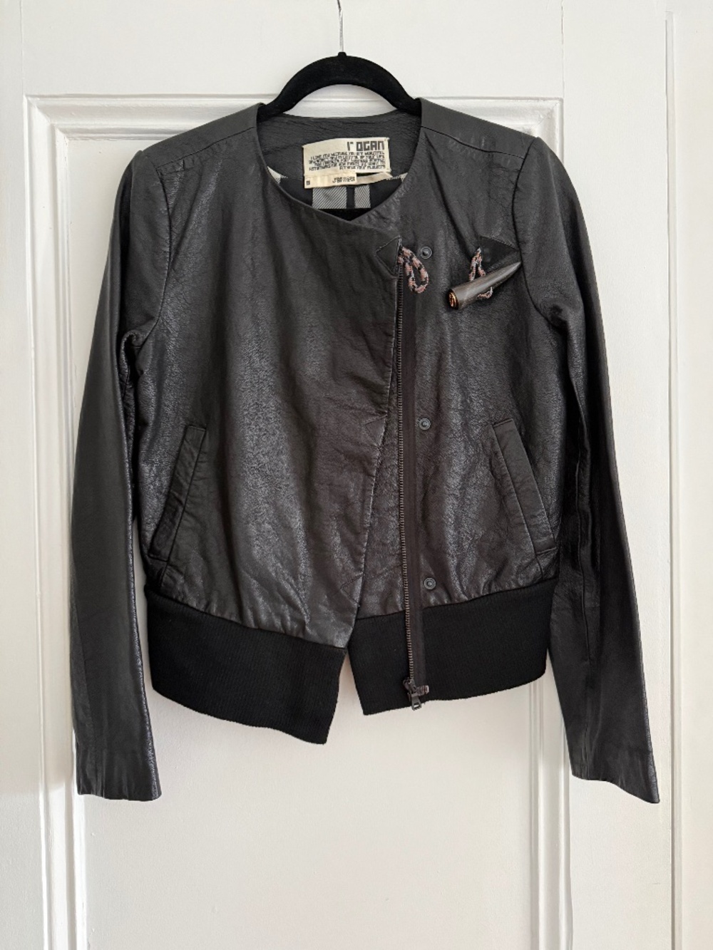 Rogan Leather Jacket Black Small